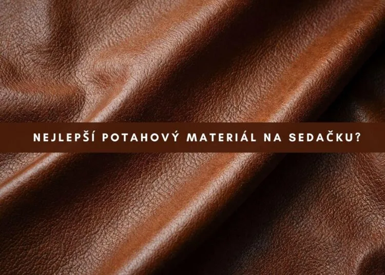 Hnědý potahový materiál na sedačku v domácnosti