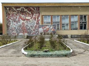 Building with mural