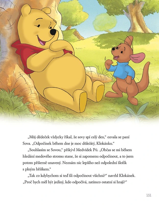 Medvídek Pú s Klukánkem v přírodě
