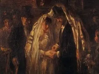 Jewish wedding ceremony