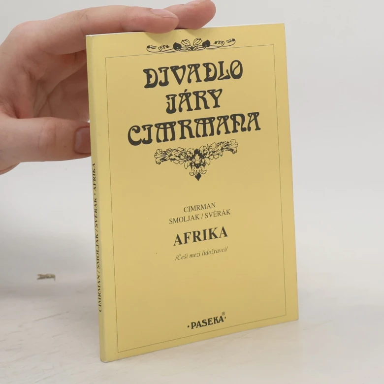 Žlutá kniha o divadle Járy Cimrmana v ruce.