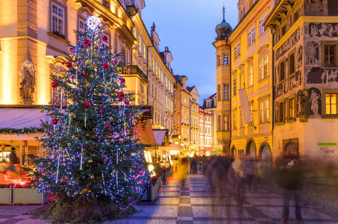 Christmas tree in square