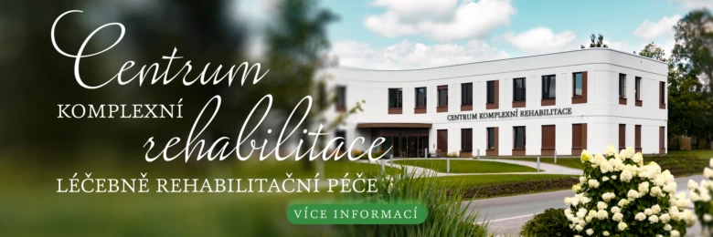 Moderní budova centra komplexní rehabilitace v Bělohradě.