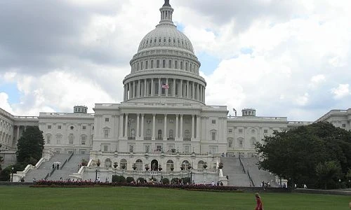 Budova Kongresu USA v hlavním městě Ameriky.
