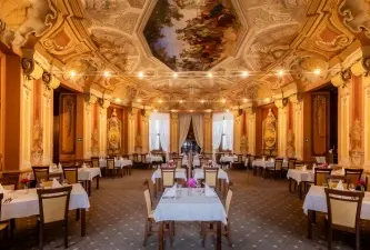 Grand dining hall interior