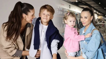 Veronika Kopřivová s dcerou, synem a další ženou v letišti.
